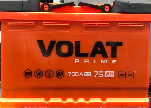 Аккумулятор VOLAT Prime 6СТ- 75 (о.п.) [д278ш175в190/760EN] [L3]